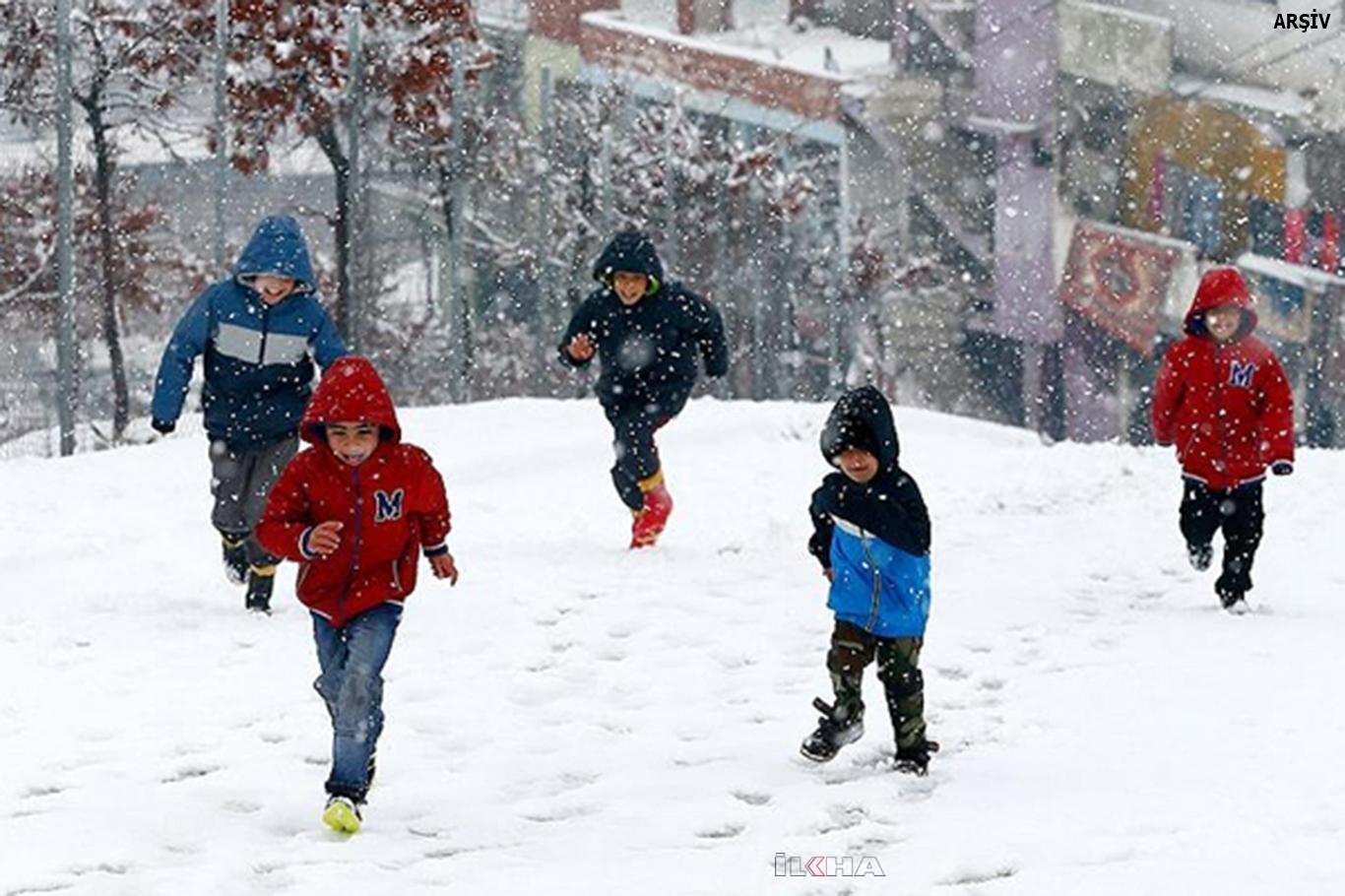  Pervari'de kar nedeniyle okullar tatil edildi